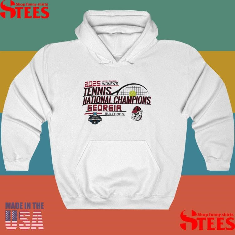 Champion White Georgia Bulldogs 2025 NCAA Women’s Tennis National Champions Shirts