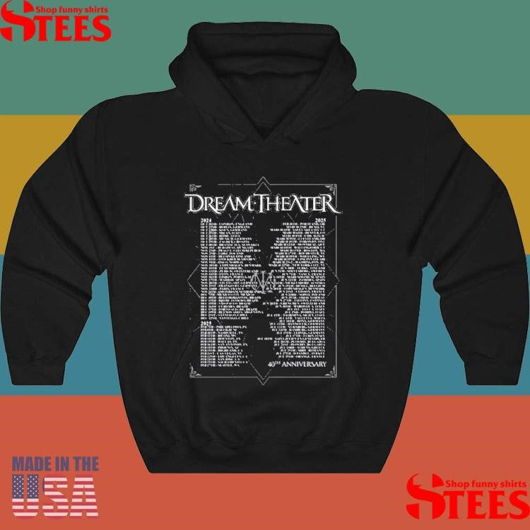 Dream Theater 40Th Anniversary Billboard Tour Shirts