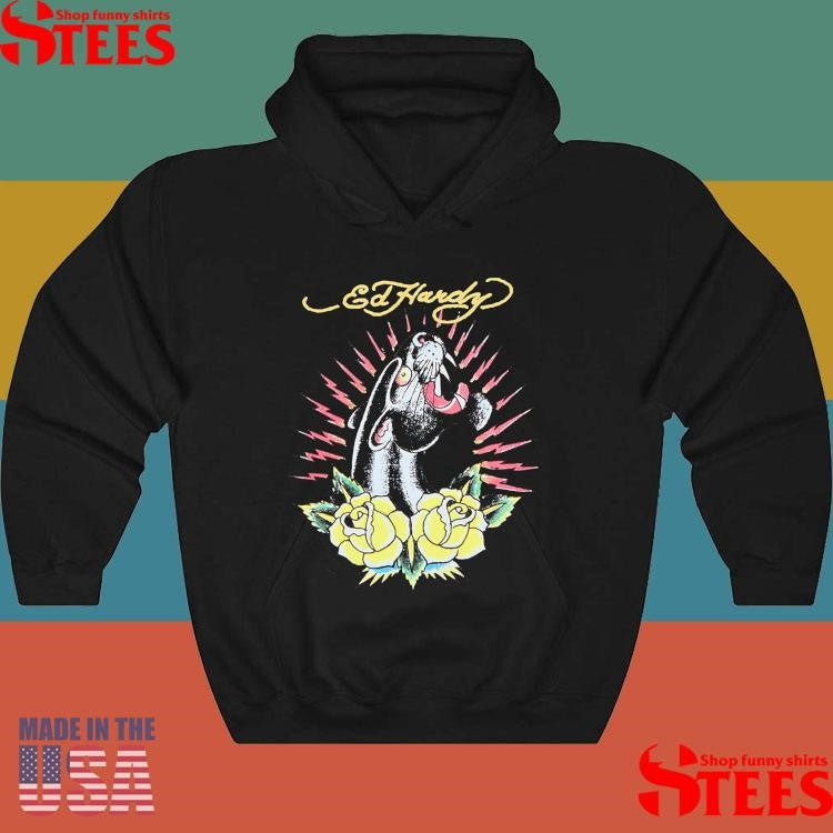 Ed Hardy Panther Roses Shirts