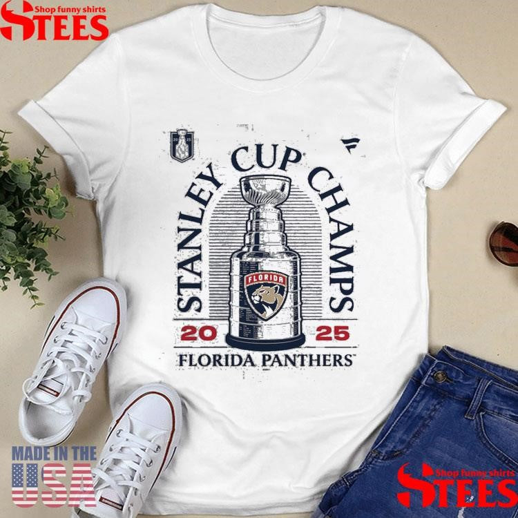 Florida Panthers Fanatics Heather 2025 Stanley Cup Champions Locker Room T-shirt