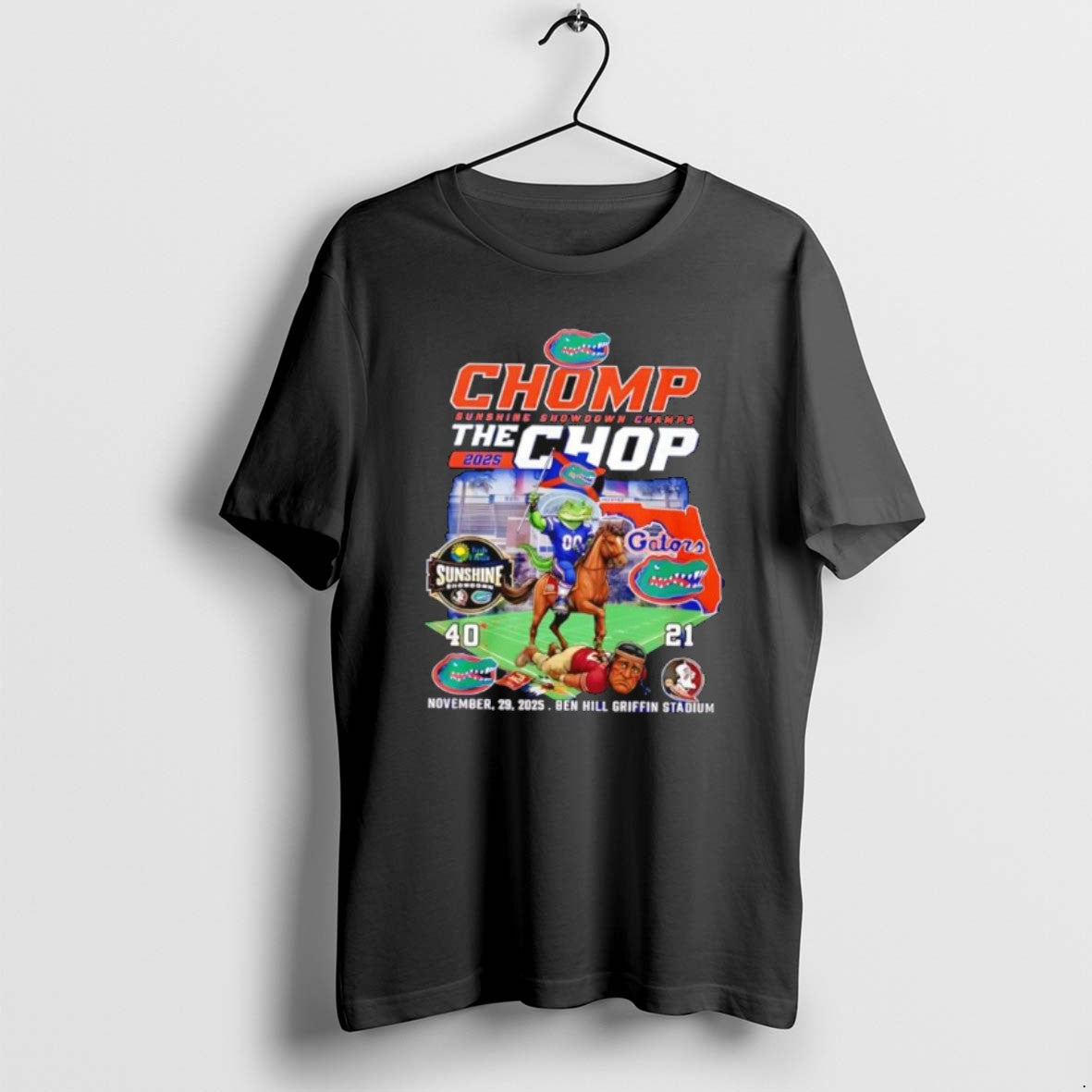 Official Florida Gators Sunshine Showdown Champs 2025 Chomp The Chop