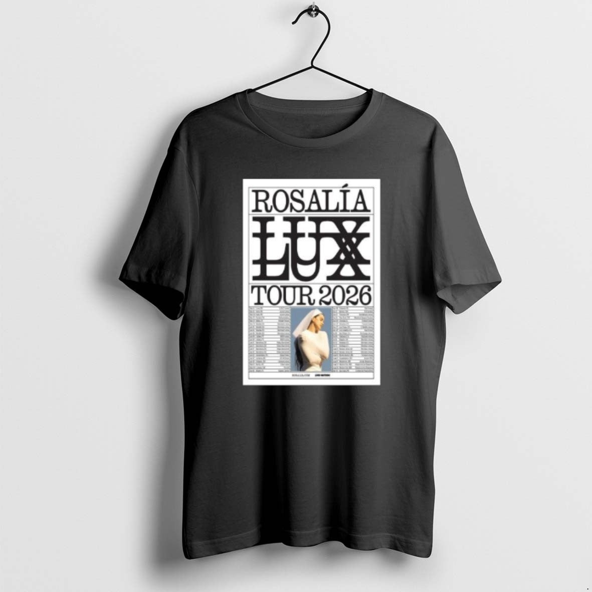 Official La Rosalia Lux Tour Show 2026 Circle Black