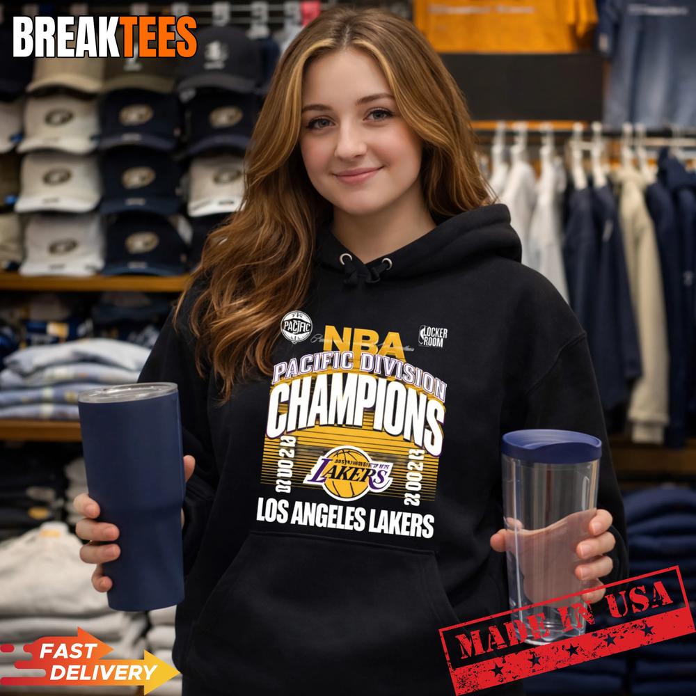 Los Angeles Lakers 2026 NBA Pacific Division Champions Locker Room T-Shirt