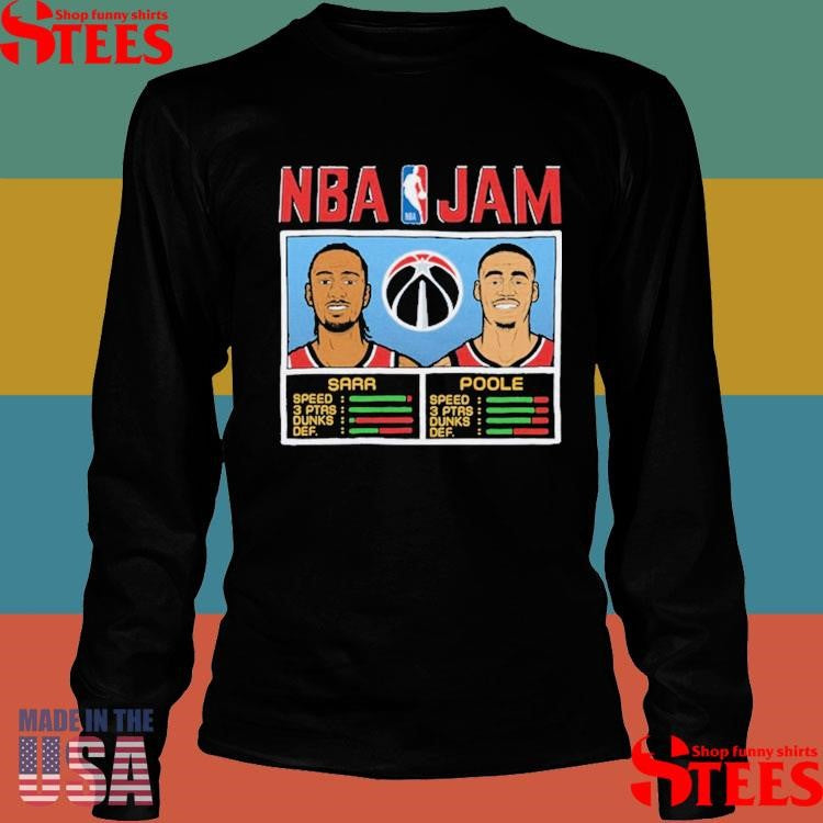 Nba Jam Wizards Sarr And Poole Shirts