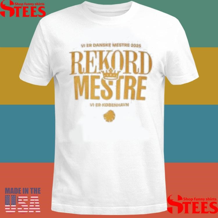 Official F.c. København 2025 Record Champions Shirtss