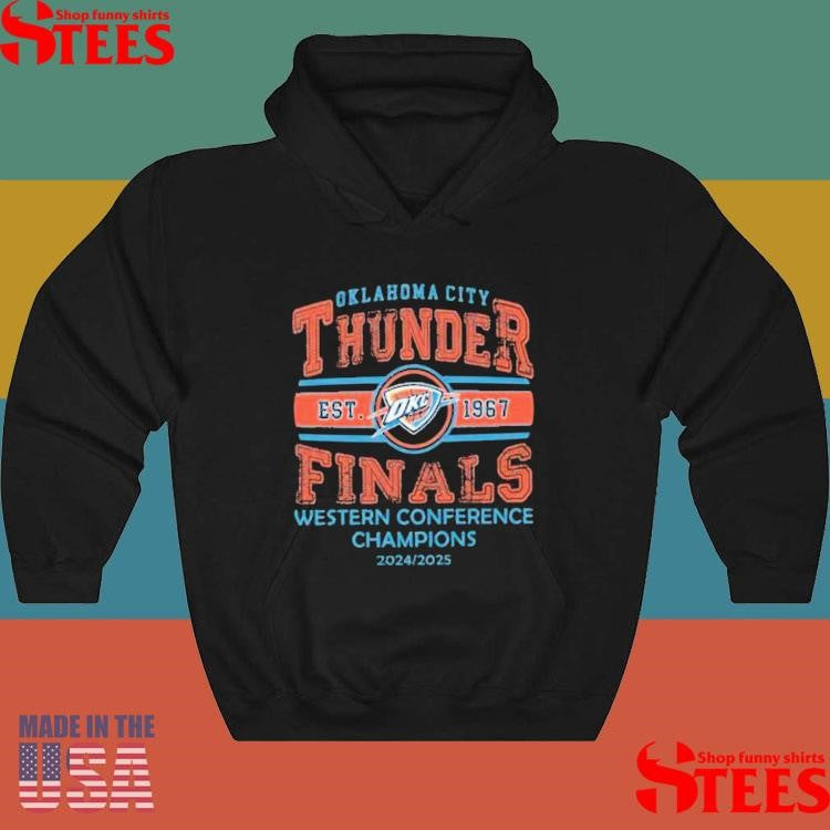 Oklahoma Thunder Western Conference Champions 2025 T-shirt