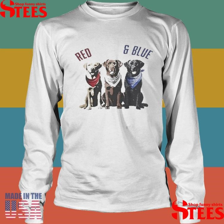 Red White And Blue Dogs Shirts