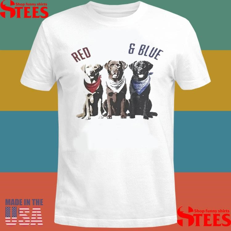Red White And Blue Dogs Shirts