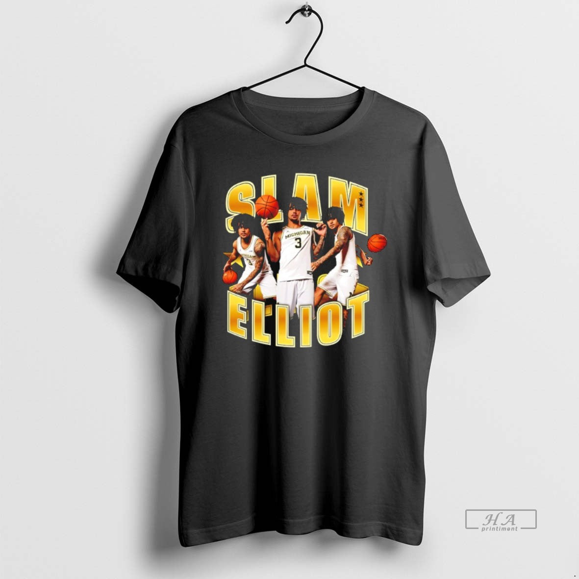 Official Slam Elliot Cadeau Michigan Wolverines Basketball Graphic
