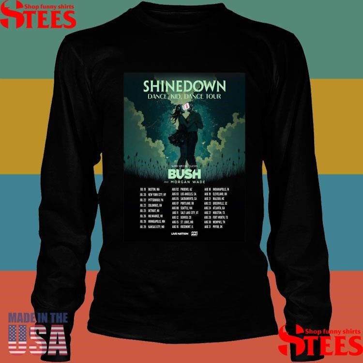 Shinedown Dance Kid Dance Us Tour Dates 2025 Morgan Wade Robot Shirts