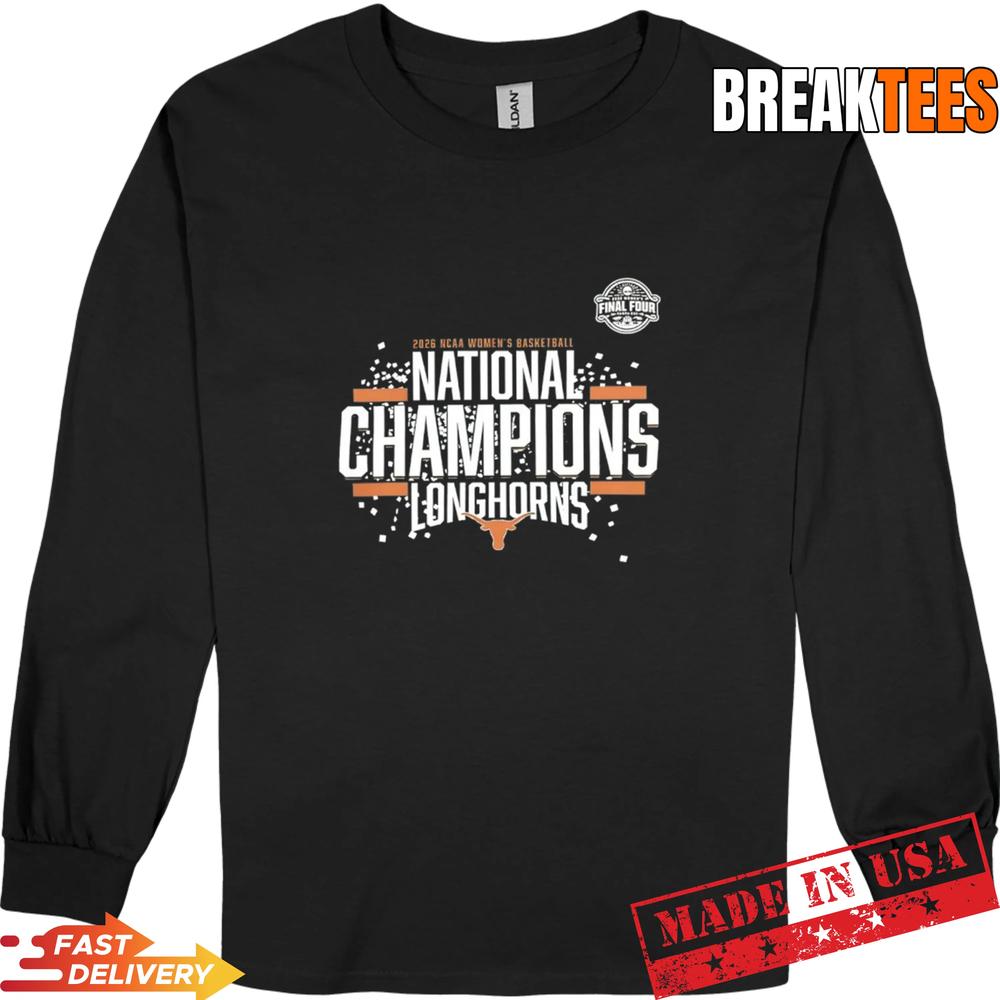 Texas Longhorns 2026 Women’s Basketball National Champions Locker Room Shirt