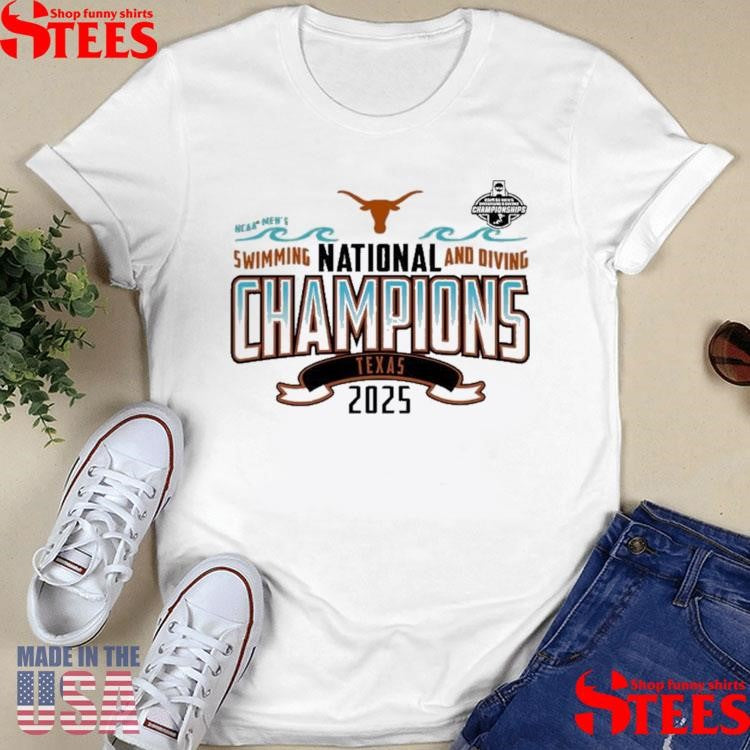 Texas Orange Texas Longhorns 2025 NCAA Men’s Swimming & Diving National Champions Shirts