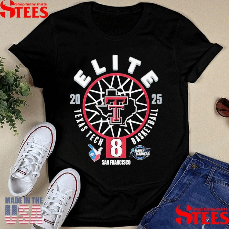 Texas Tech Red Raiders 2025 Ncaa Men’s Elite 8 One Away Shirts