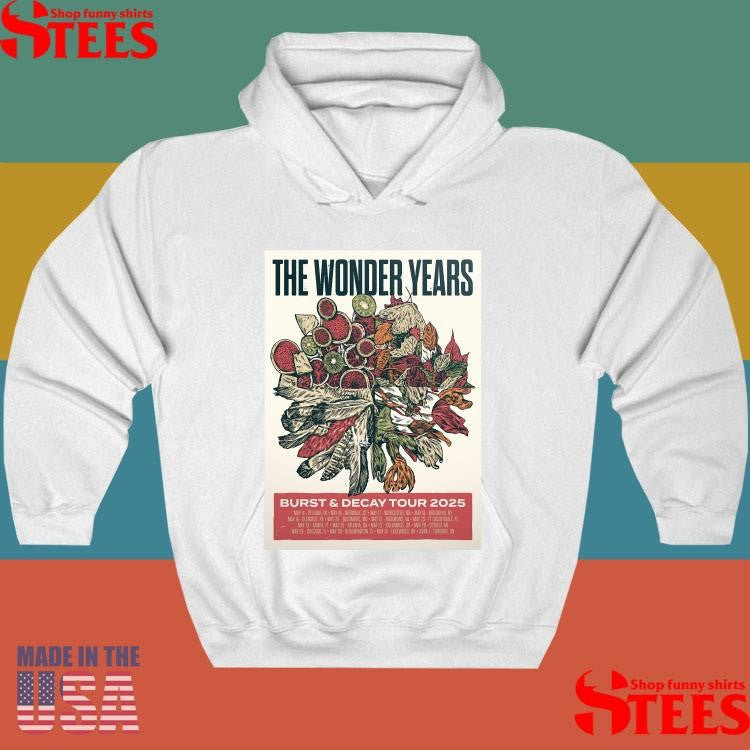The Wonder Years Burst And Decay Tour 2025 Shows Shirts