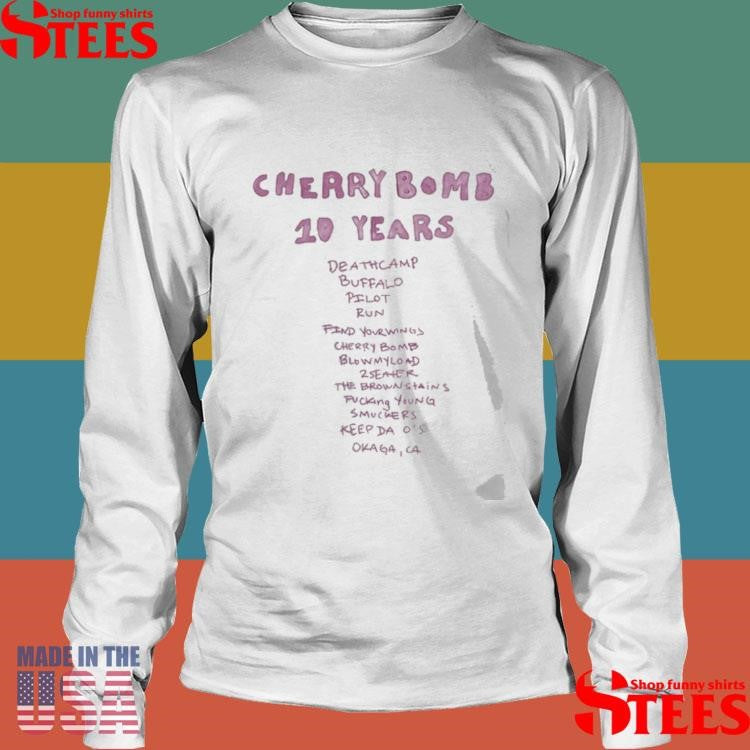 Tyler The Creator Cherry Bomb 10 Years Shirts