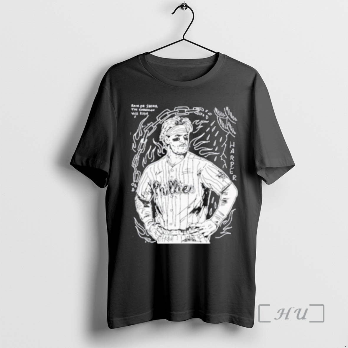 Officials Bryce Harper Rain Or Shine The Showman Will Rise Tour 2026 Premium T Shirts