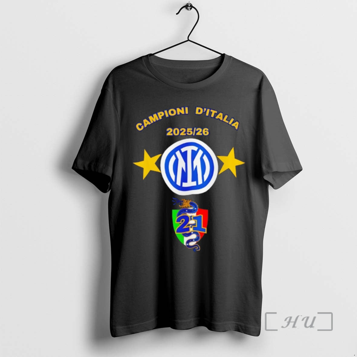 Officials Campioni Ditalia Inter Milan Serie A Champions 2025 26 Nerazzurri Logo Premium T Shirts