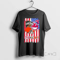 Officials Cleveland Sports Heritage Browns Cavs And Chief Wahoo Us Flag Premium T Shirts Sweater