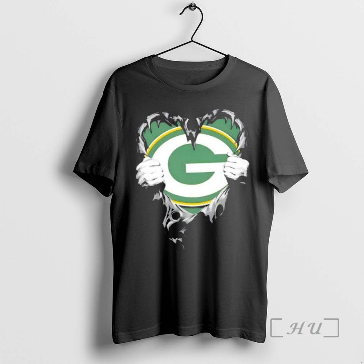Officials Green Bay Packers Rip The Chest Forever In My Heart Premium T Shirts Sweater