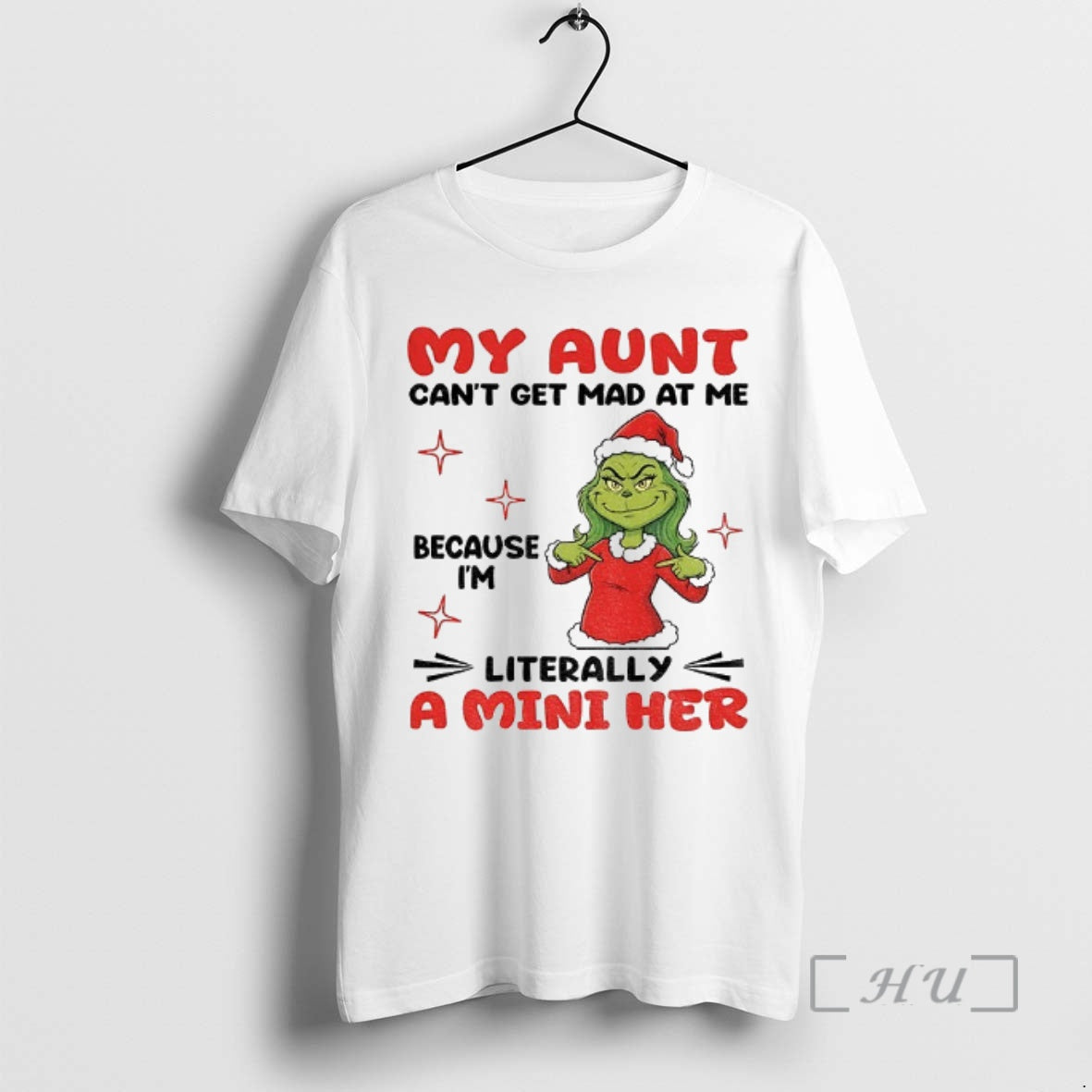 Officials Grinch Santa Hat My Aunt Cant Get Mad At Me Because Im Literally