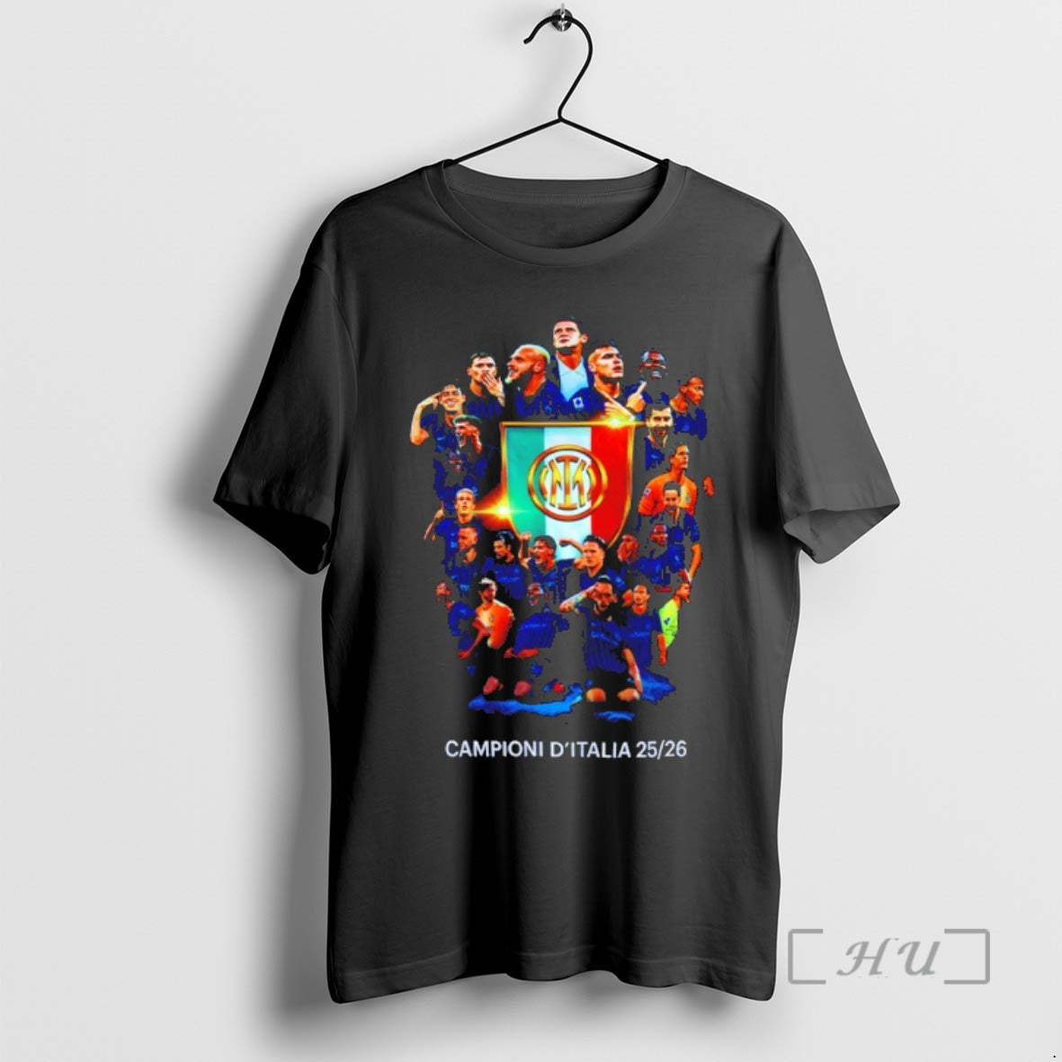 Officials Inter Milan Fc All Team Serie A Campioni Ditalia 25 26 Premium T Shirts