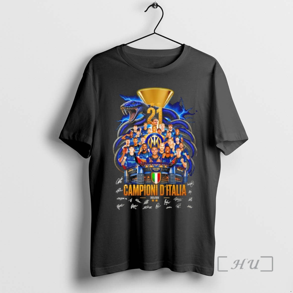 Officials Inter Milan Fc Campioni Ditalia San Siro 2025 26 Signatures Premium T Shirts Sweater