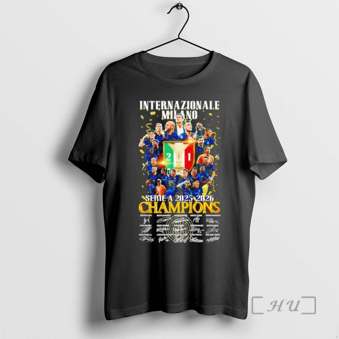 Officials Internazionale Milano Inter Milan Serie A 2025 2026 Champions Signatures Premium T Shirts Sweater