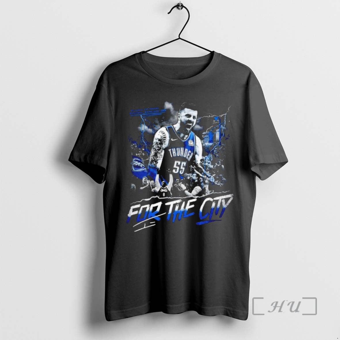 Officials Isaiah Hartenstein 55 Oklahoma City Thunder For The City Storm Graphic Premium T Shirts