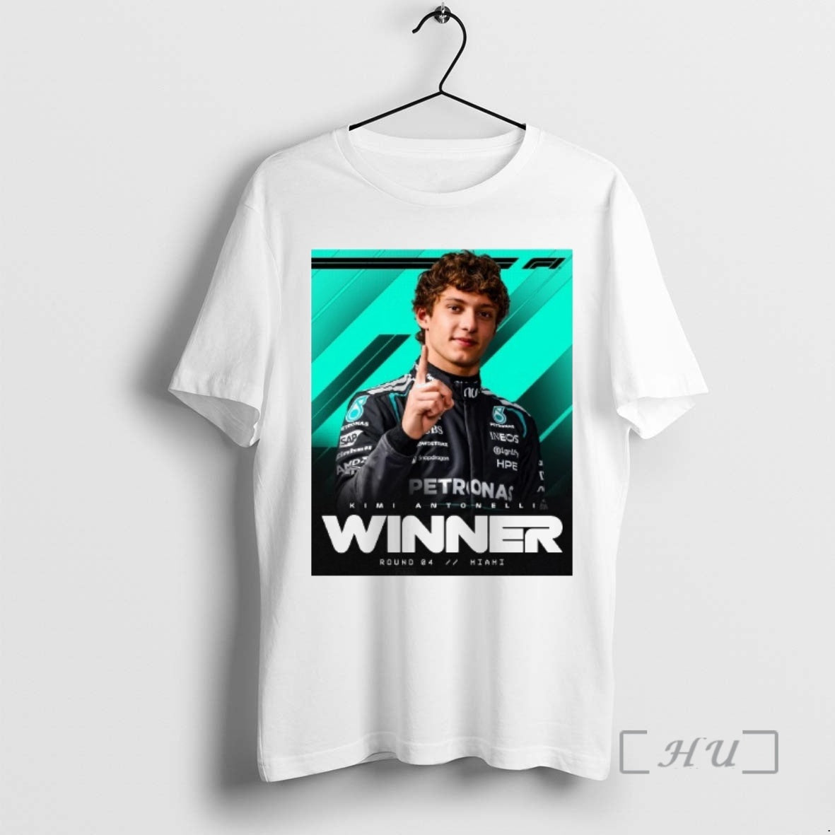 Officials Kimi Antonelli Winner Miami Gp 2026 Mercedes Amg Petronas F1 Team Premium T Shirts
