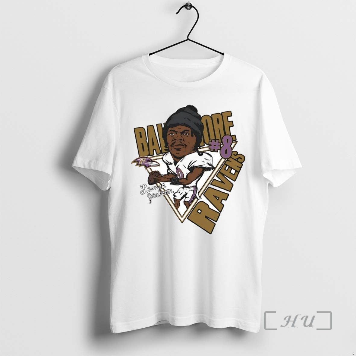 Officials Lamar Jackson Big Head Caricature Ravens T Shirt Sweater