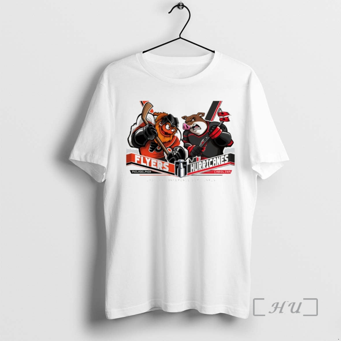 Officials Philadelphia Flyers Vs Carolina Hurricanes Hockey Mascot Eastern Conference Semifinals Premium T Shirts Sweater