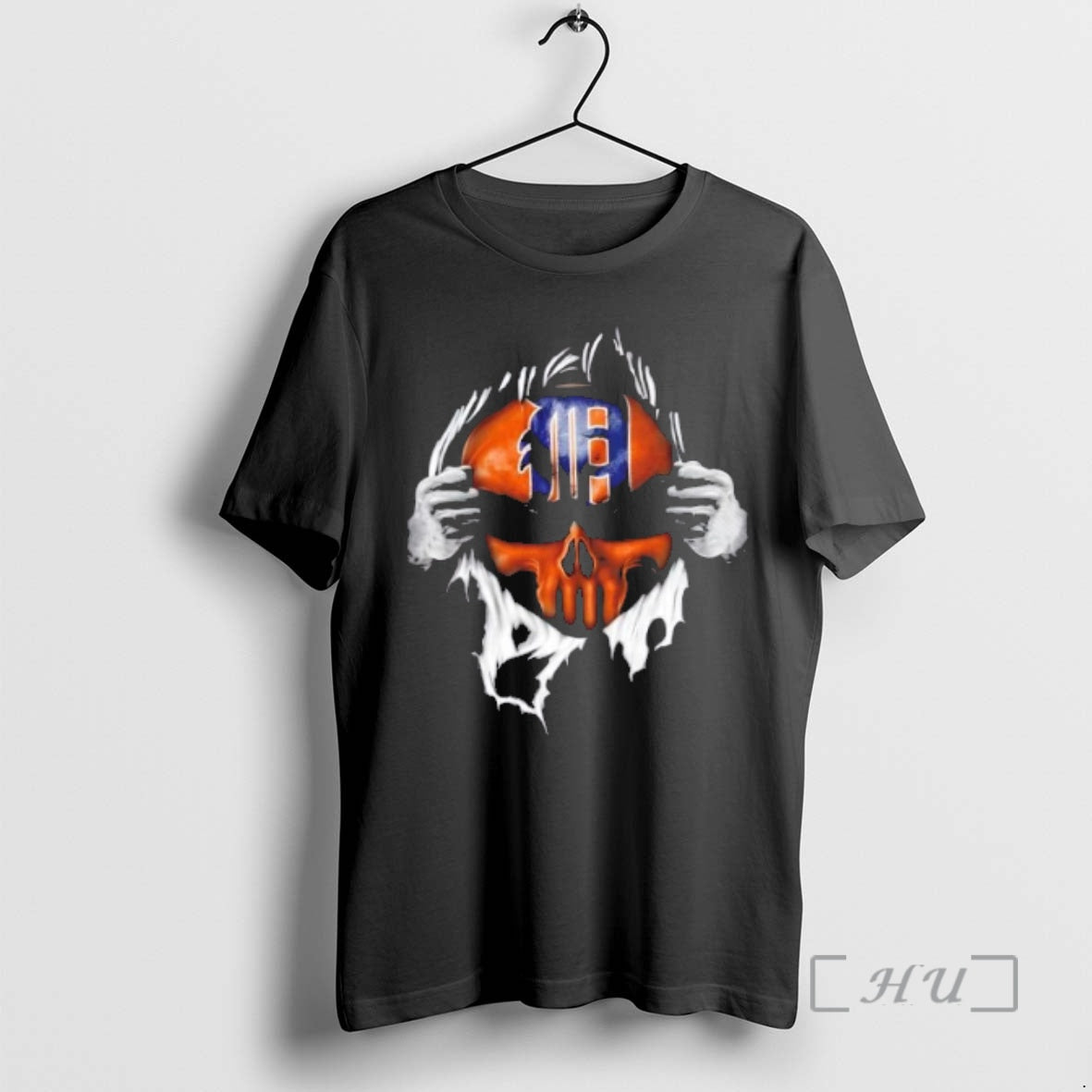 Officials Ripped From The Chest Skull Deep Detroit Tigers Till The Grave Premium T Shirts