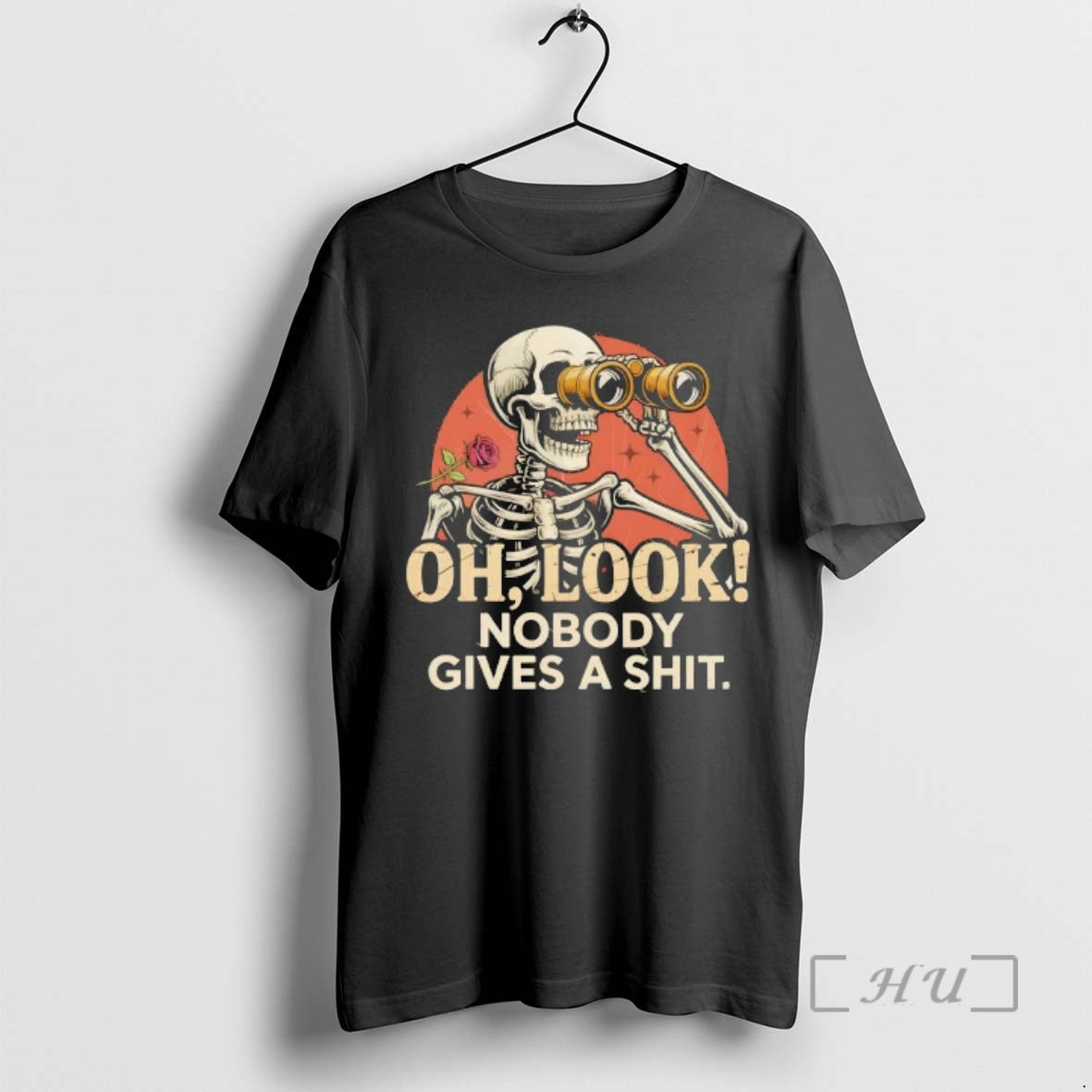 Officials Skeleton Oh Look Nobody Gives A Shit Vintage