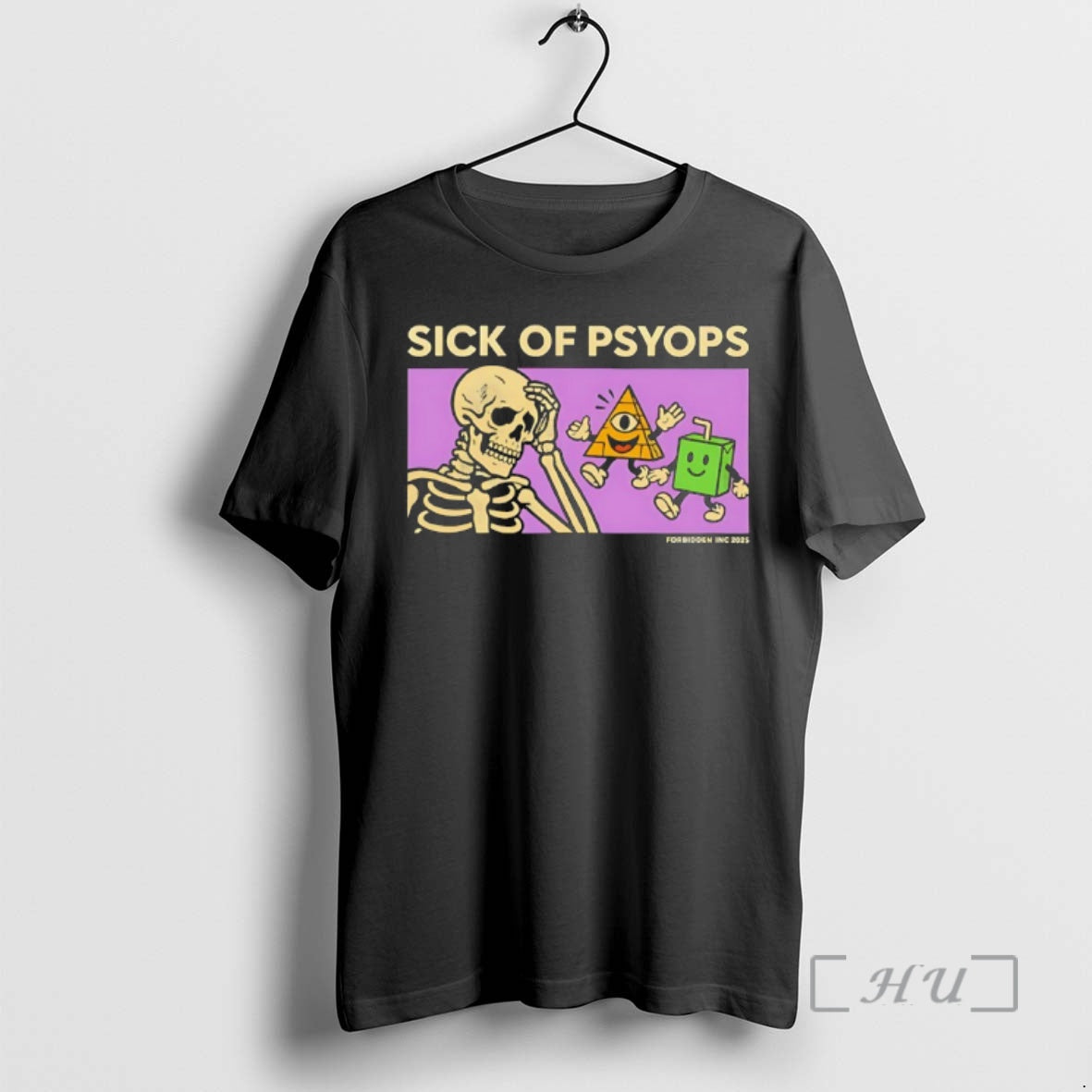Officials Skeleton Sick Of Psyops Graphic