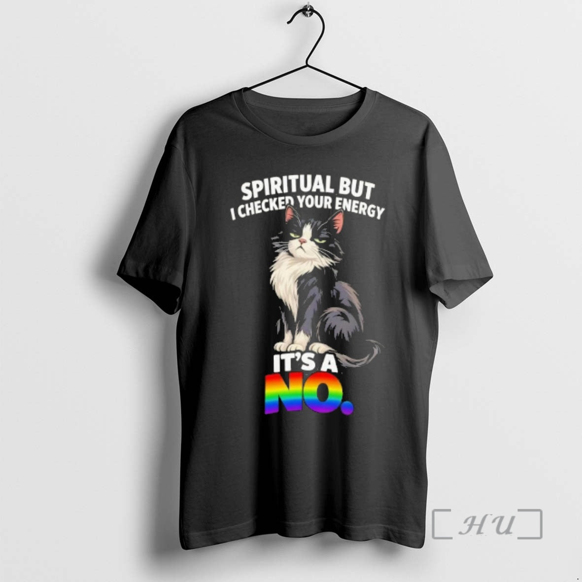 Officials Spiritual But I Checkin Your Energy Its A No Cat Premium T Shirts Sweater