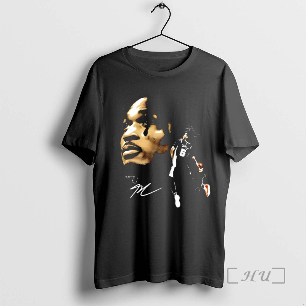 Officials Stephon Castle Bigface San Antonio Spurs Basketball Player Nba 2026 Signature Premium T Shirts