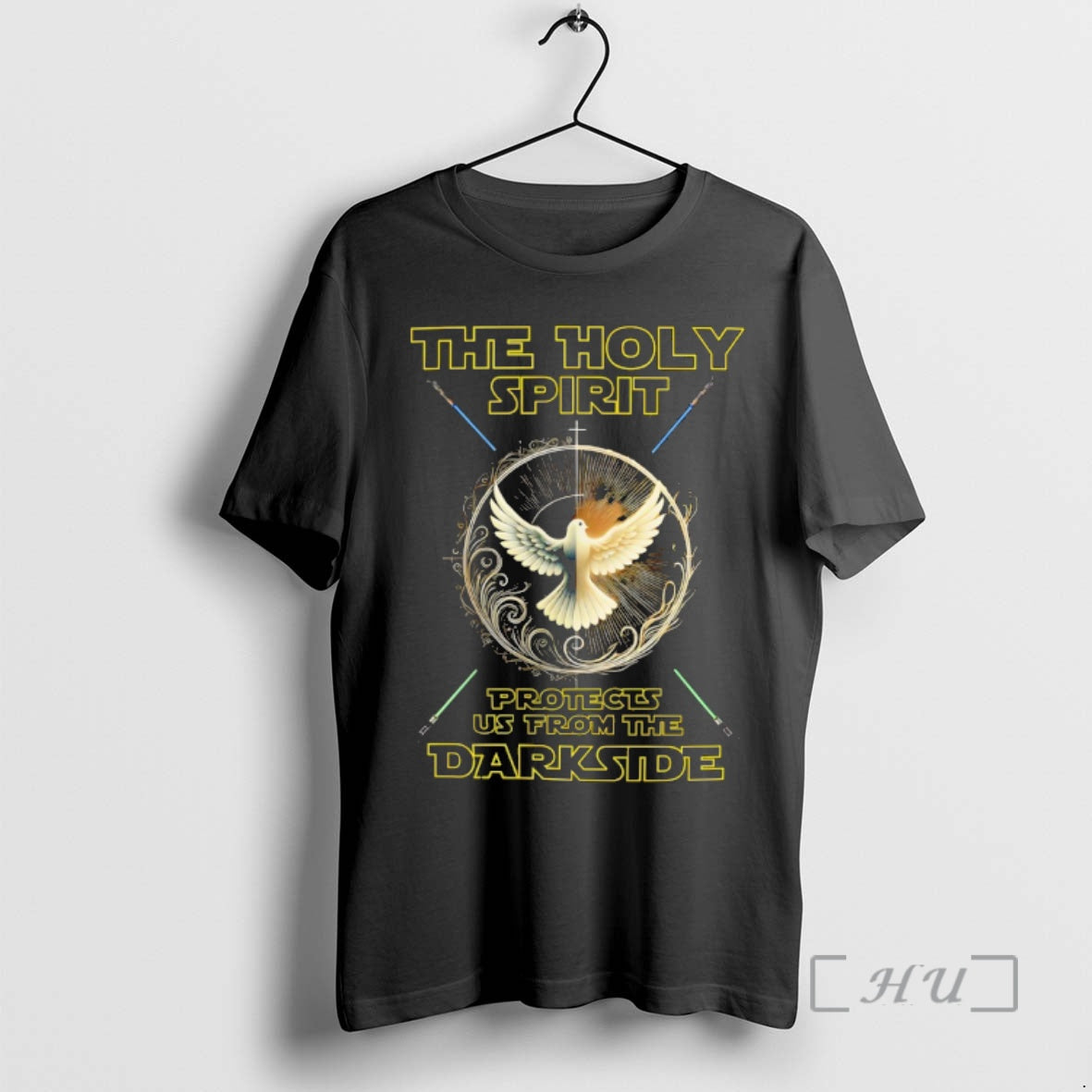 Officials The Holy Spirit Protects Us From The Darkside Funny Christian Premium T Shirts Sweater