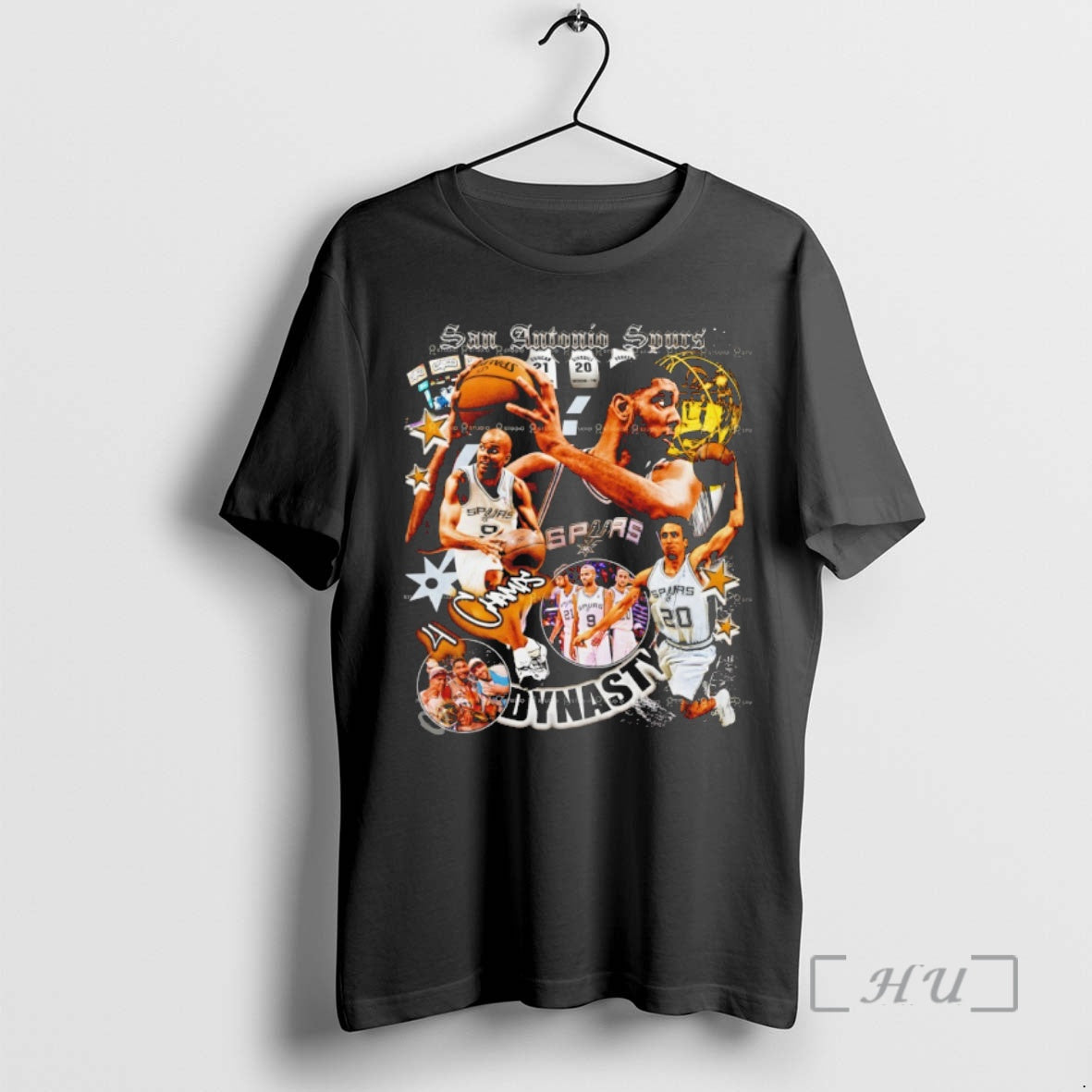 Officials Tim Duncan Manu Ginobili Tony Parker San Antonio Spurs Basketball Dynasty Premium T Shirts