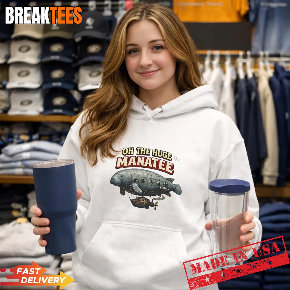 Oh The Huge Airship Manatee Shirt