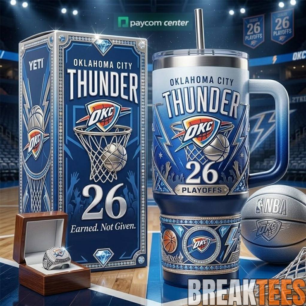 Oklahoma City Thunder 26 Playoffs Premium YETI Tumbler