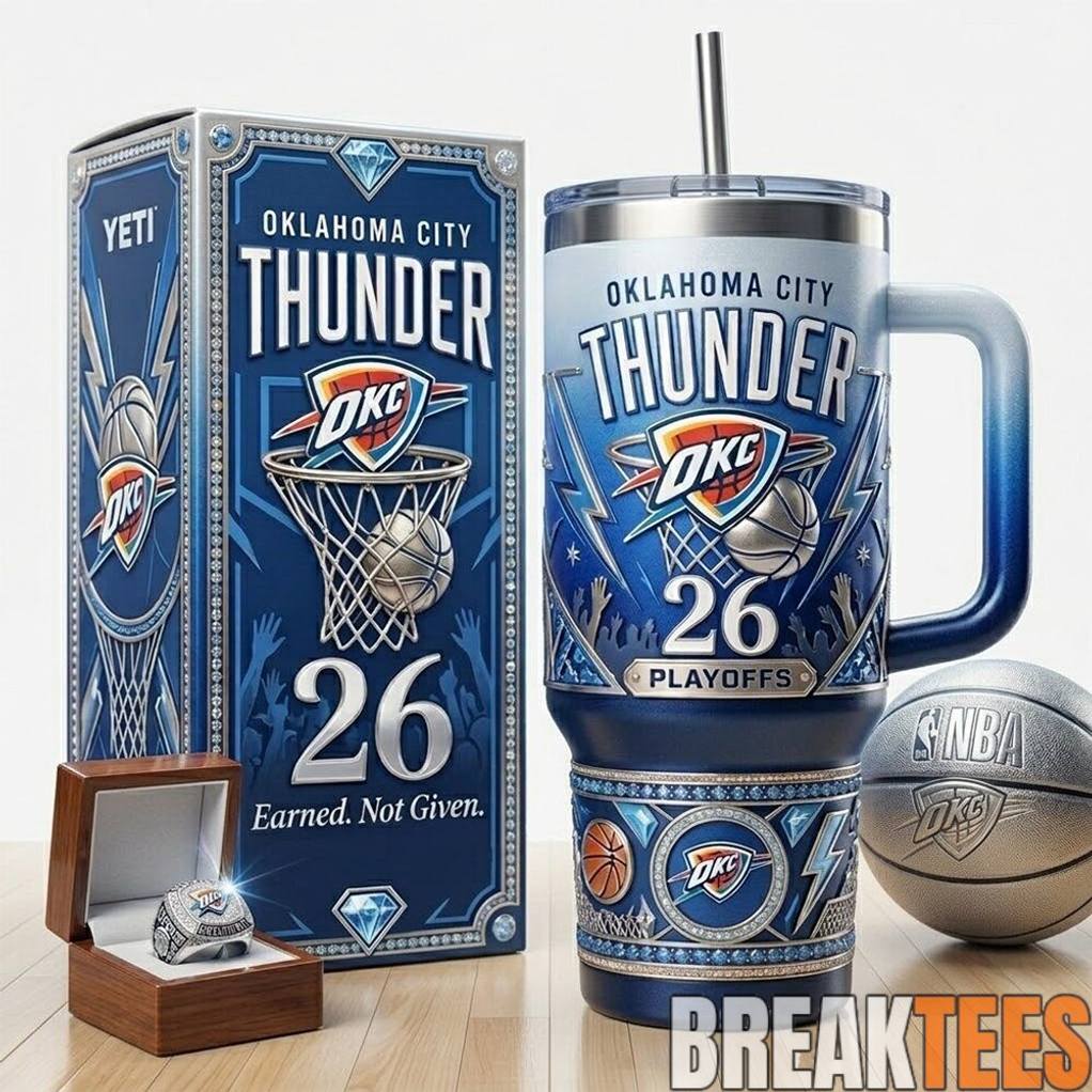 Oklahoma City Thunder 26 Playoffs Premium YETI Tumbler