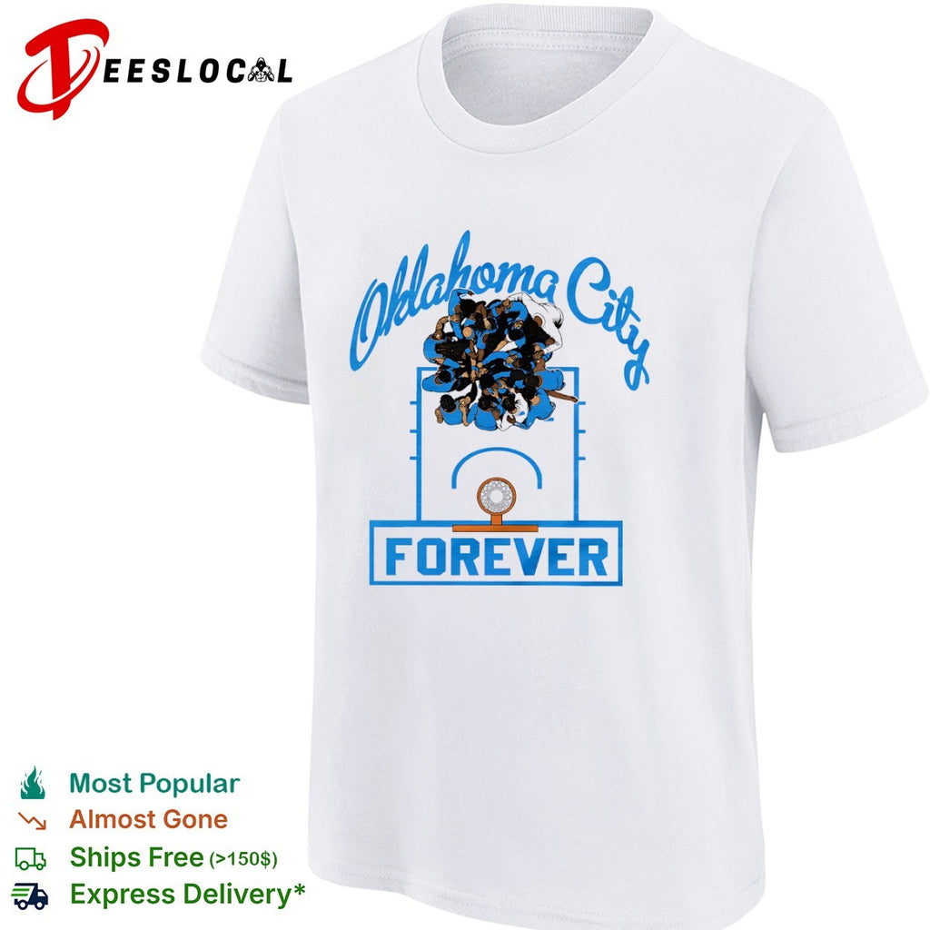 Oklahoma City Thunder Basketball Team Oklahoma City Forever Player Huddle shirt