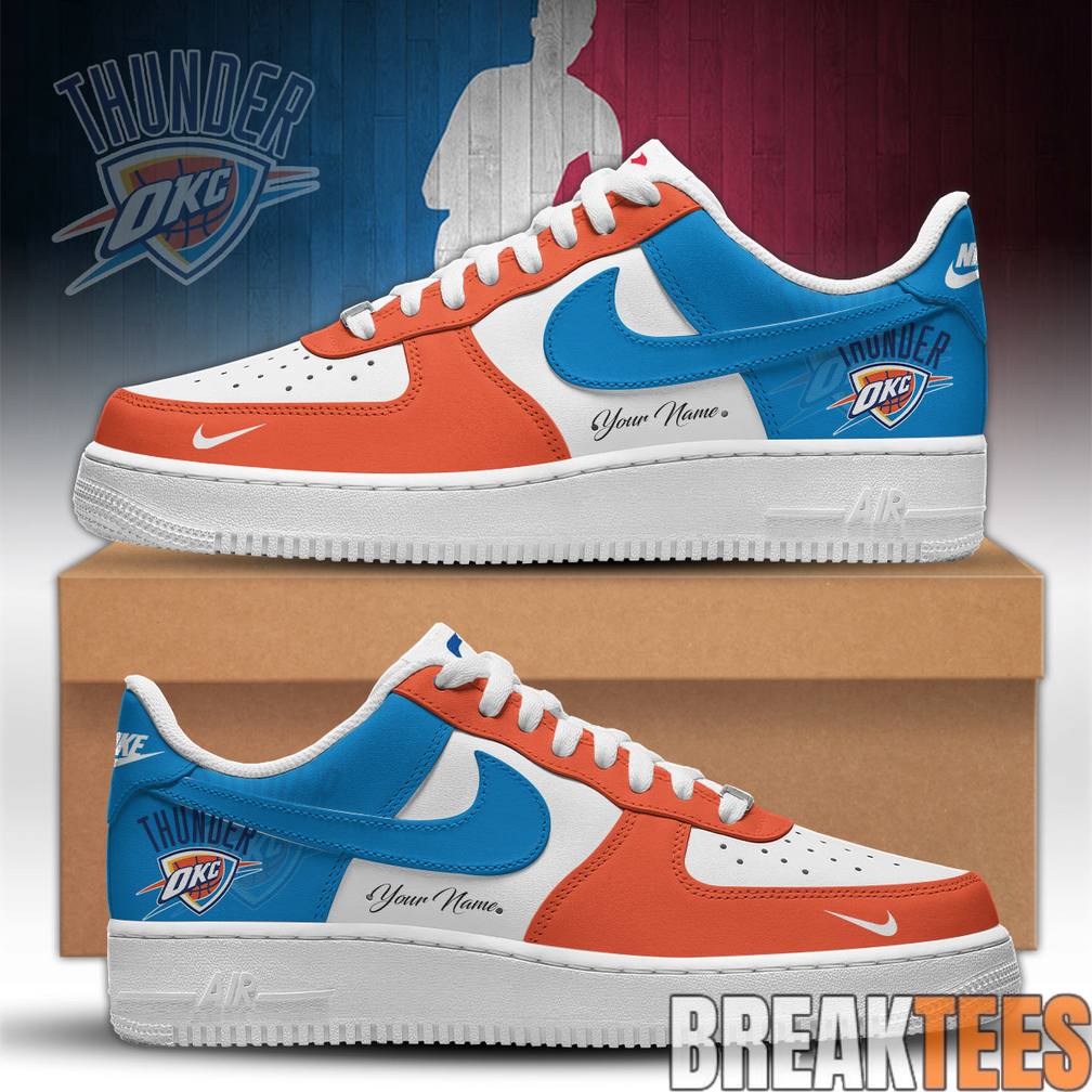 Oklahoma City Thunder Playoffs 2026 Custom AF1 Shoes