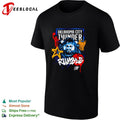 Oklahoma City Thunder Rumble the Bison mascot basketball illustration graphic shirt