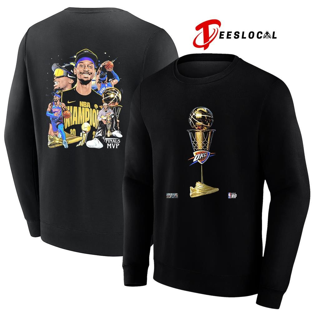 Oklahoma City Thunder Shai Gilgeous Alexander SGA finals MVP trophy shirt