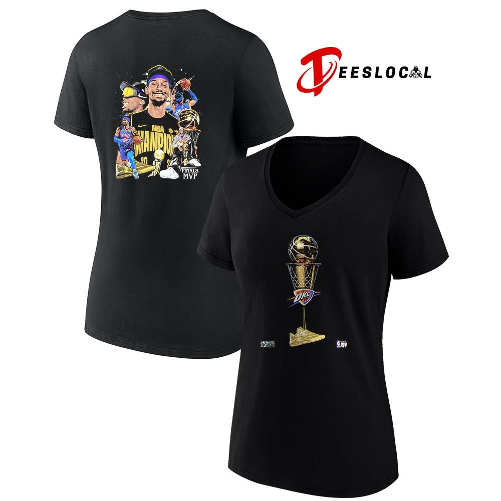 Oklahoma City Thunder Shai Gilgeous Alexander SGA finals MVP trophy shirt
