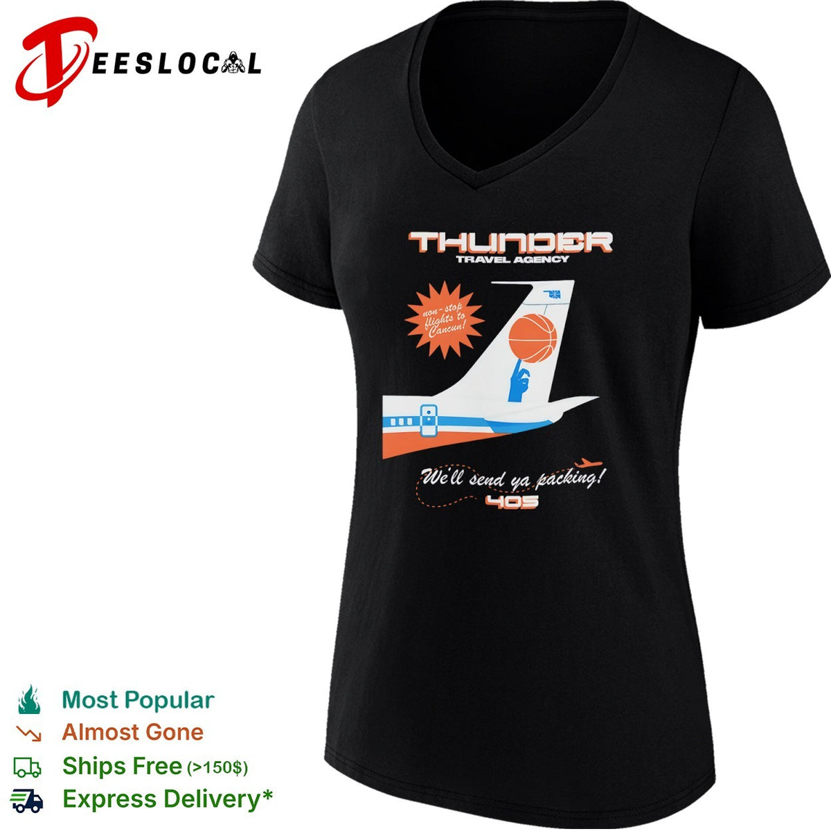 Oklahoma City Thunder Travel Agency non-stop flights to Cancun We will send ya shirt