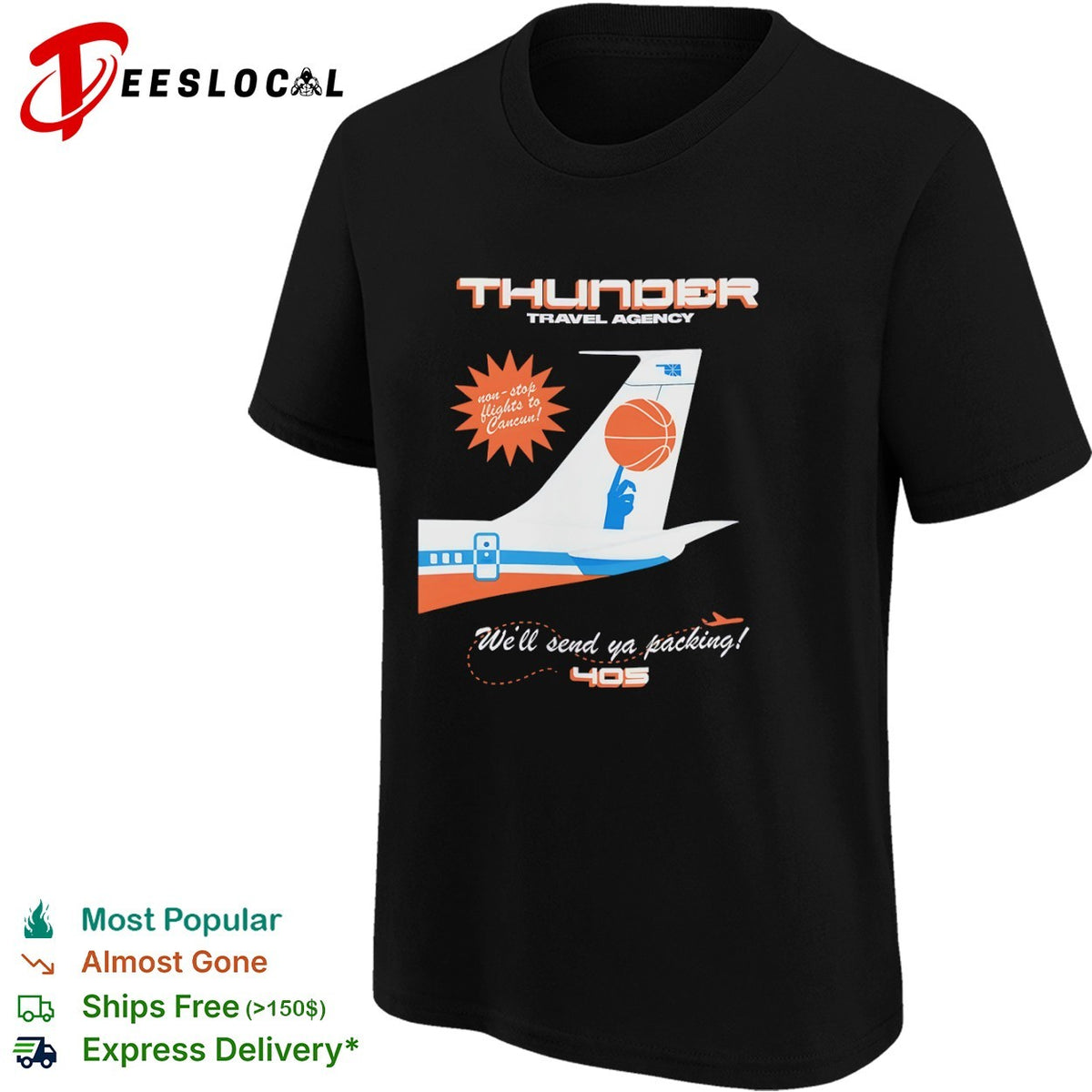 Oklahoma City Thunder Travel Agency non-stop flights to Cancun We will send ya shirt