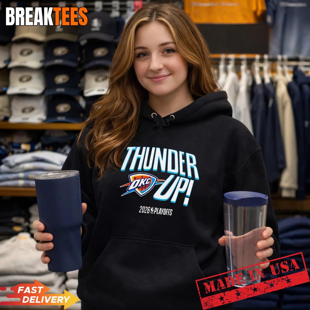 Oklahoma City Thunder Up 2026 NBA Playoffs Basketball Logo T-Shirt