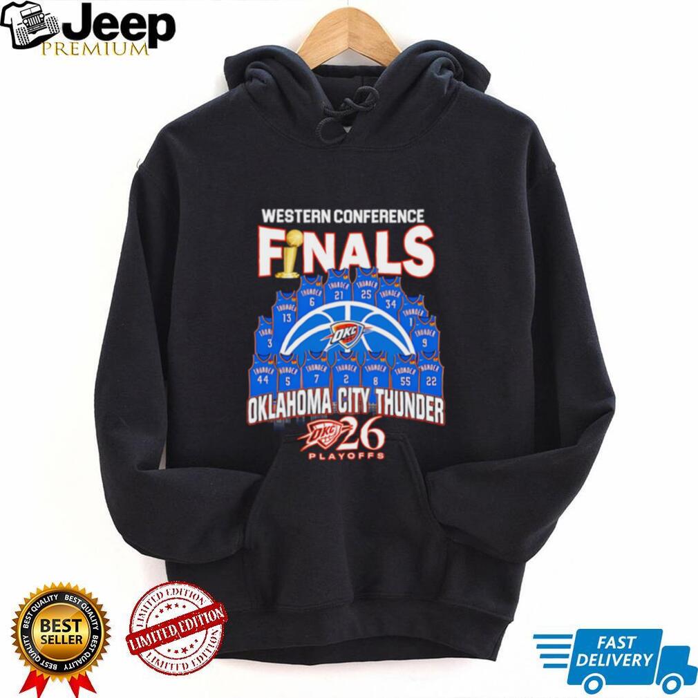 Oklahoma City Thunder Western Conference Finals playoffs jerseys collage shirt